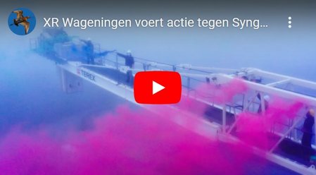 XR Wageningen voert actie tegen Syngenta/Bayer/Monsanto/Campina/Unilever op Universiteit WUR campus video EDSP.TV