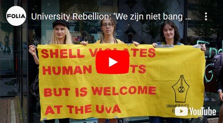 University Rebellion NL UvA action