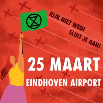 SOS voor het Klimaat - Eindhoven Airport actie